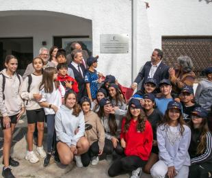 Visita de escolares en el Dehesón del Encinar