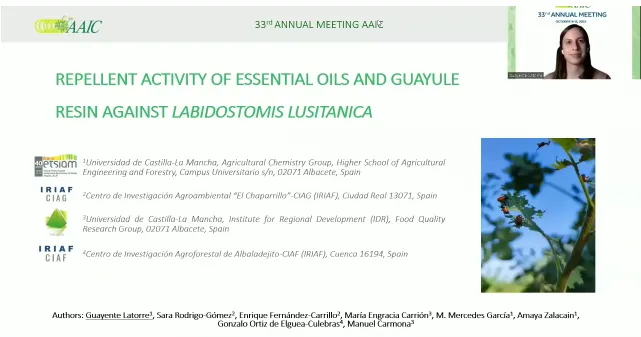 Estudio Actividad Repelente de Aceites en Plagas